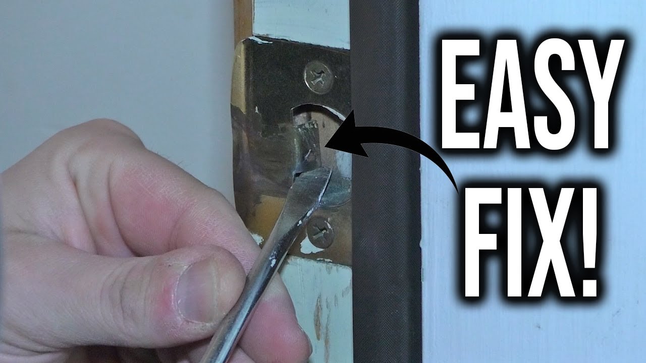 Stop Door Drafts Now! Exterior Door Striker Adjustment | The Fixer Clips