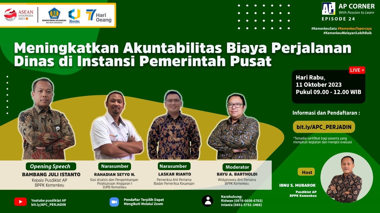 AP Corner Ep.24 Meningkatkan Akuntabilitas Biaya Perjalanan Dinas di Instansi Pemerintah Pusat✨