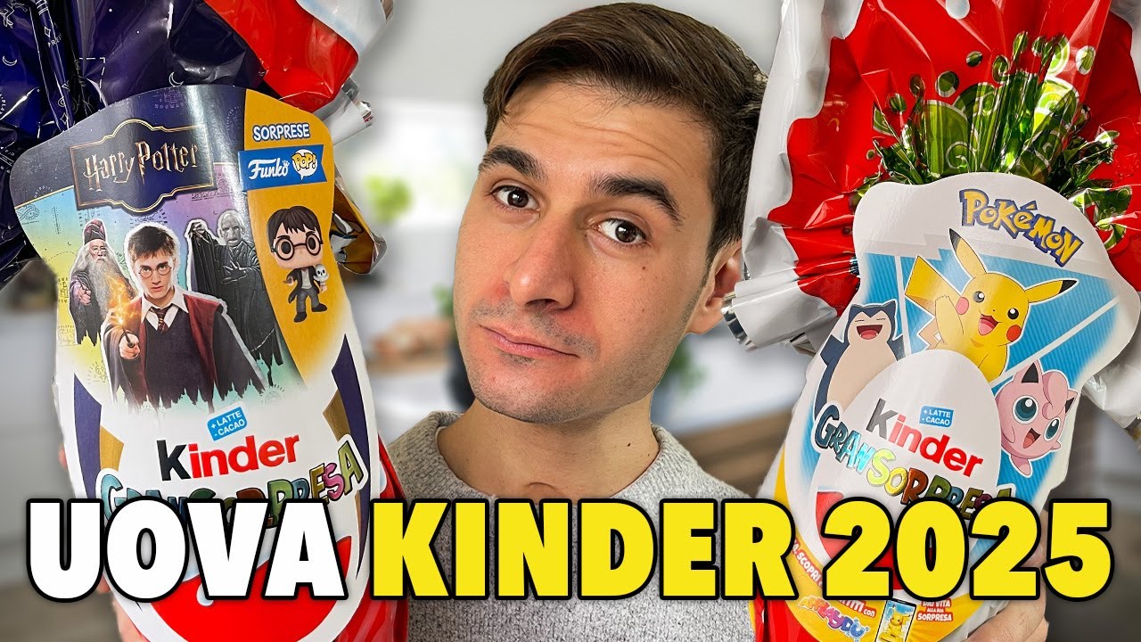 Apro Uova di Pasqua KINDER HARRY POTTER e POKÉMON | Uova di Pasqua 2025