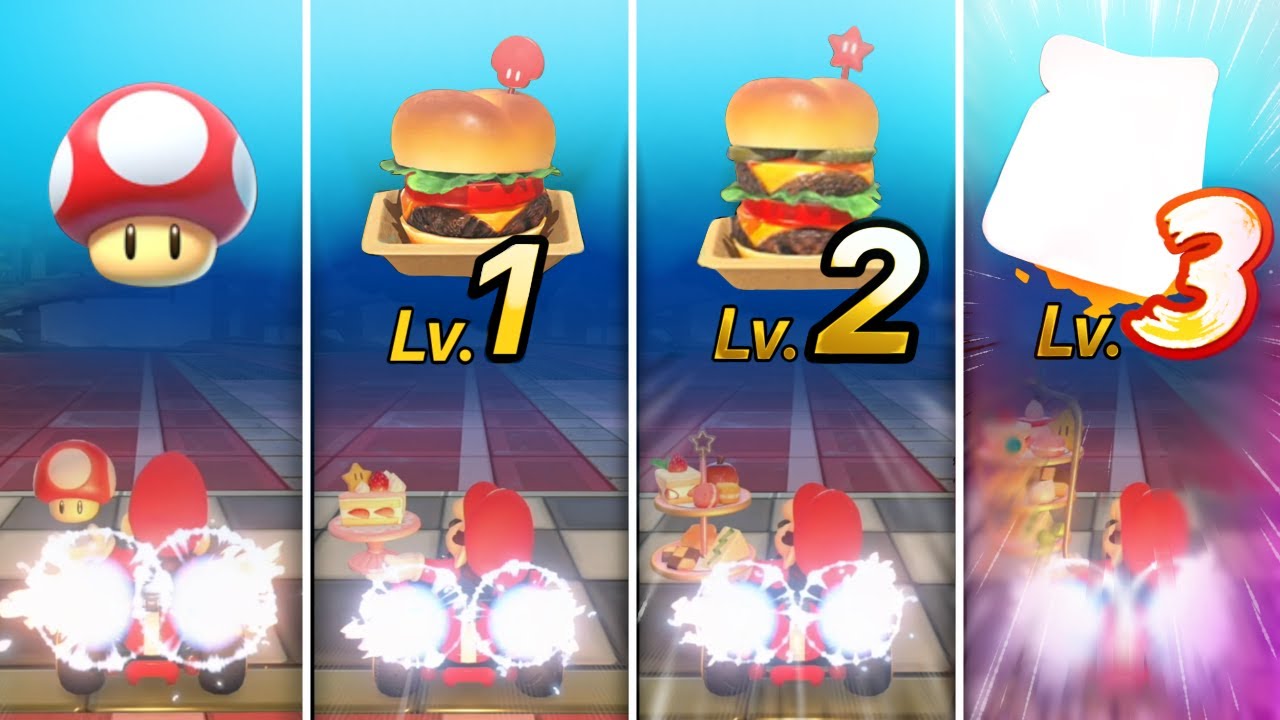 【検証】キノコvsダッシュフード　どちらが強い…？　トゲゾー回避も比較してみた【マリオカート ワールド】