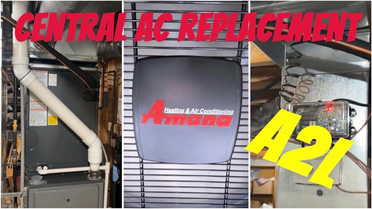 Amana Central AC Replacement on the Lake | HVAC VLOG