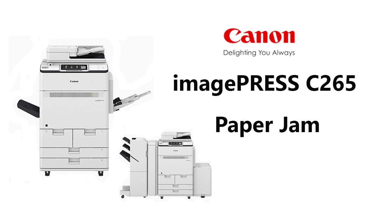Paper Jam in Canon C265 Printer