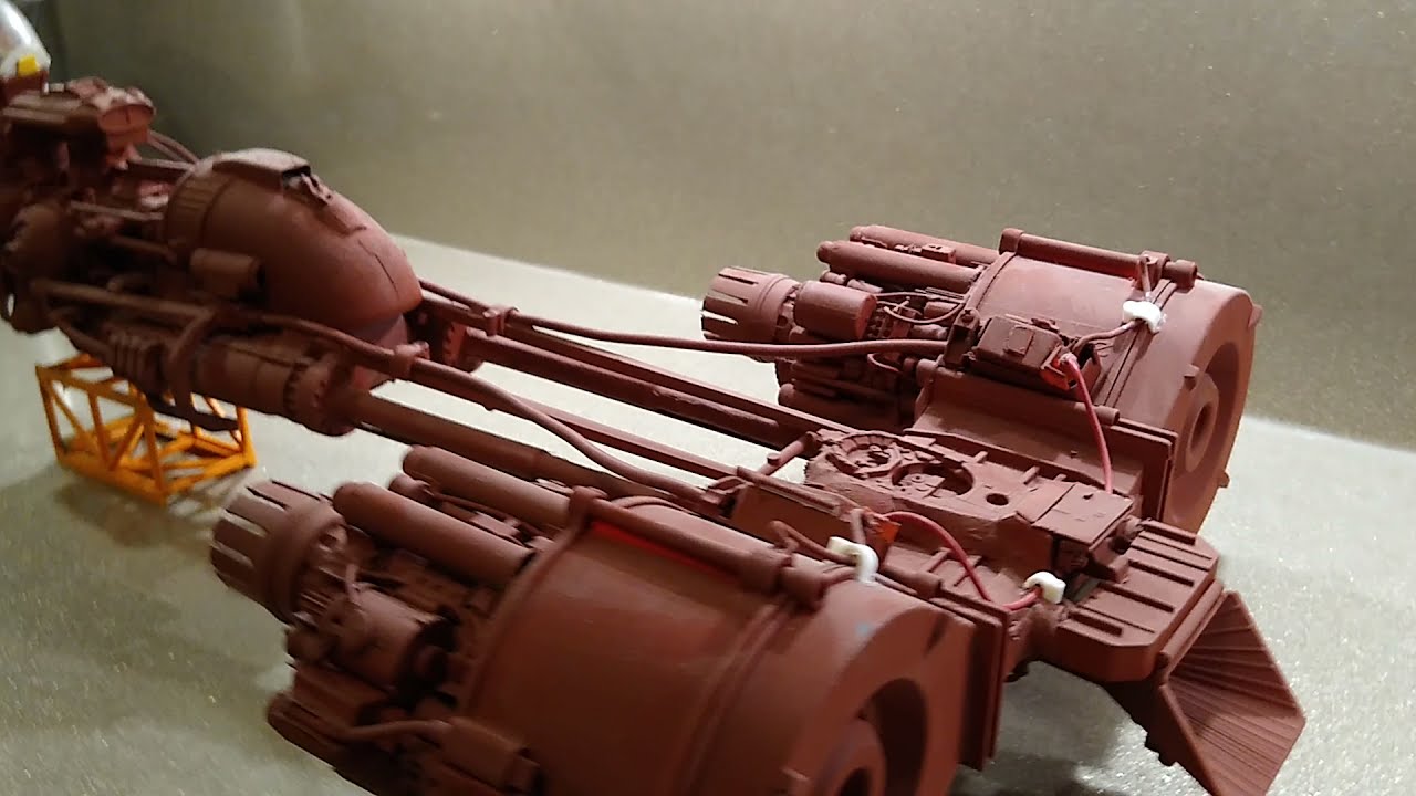 my scratch built starship projects, a scratch built pod racer