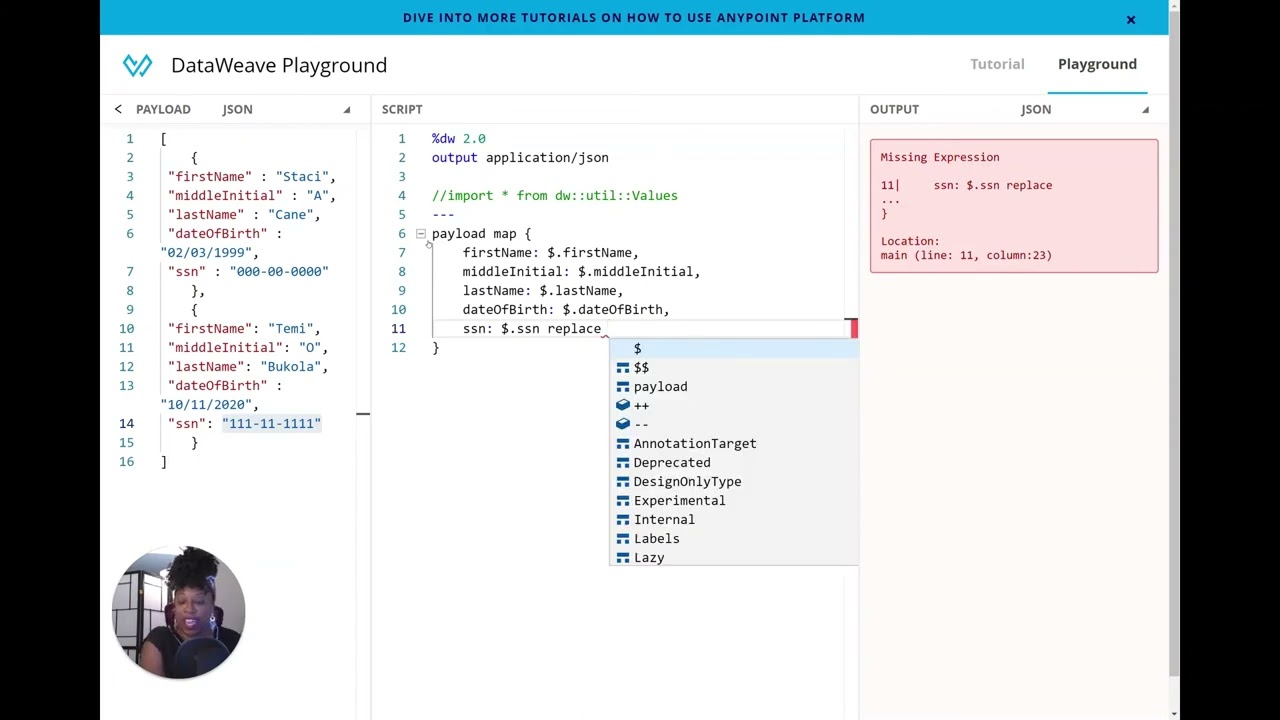 Mask Sensitive Data using DataWeave like a Pro    MuleSoft Tutorial for Beginners