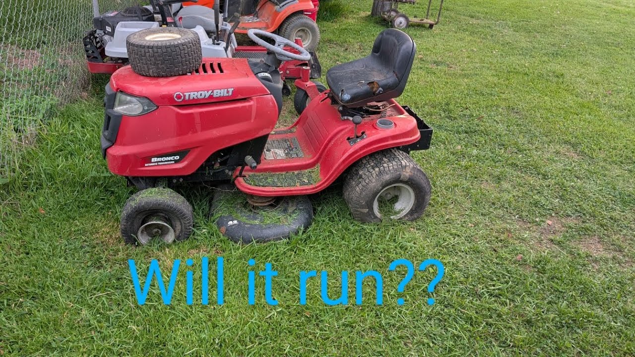 Troy bilt Bronco. Will it run?? Quick and easy