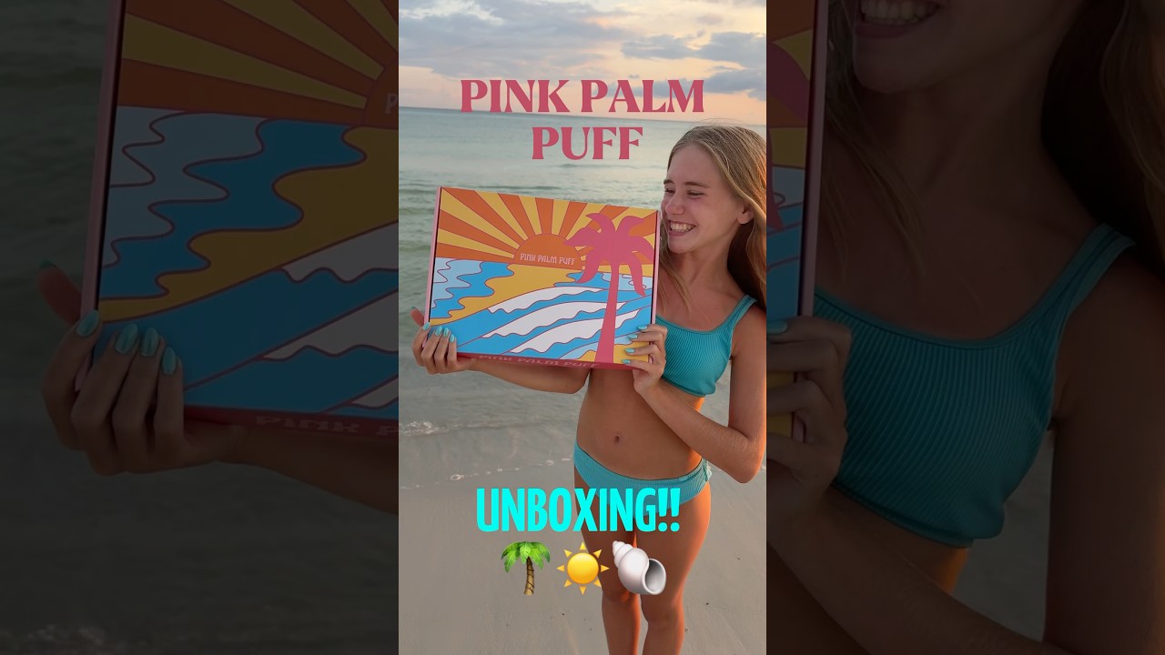 Unbox my PPP hoodie with me!!! 🐚🌴☀️🌊👙@pinkpalmpuff #beach #trending #sunse #ppp #shorts #viral