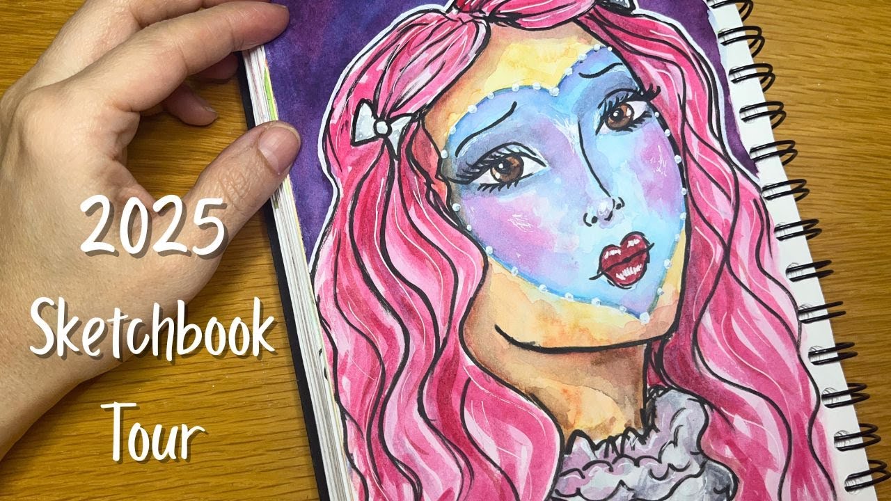 2025 Sketchbook Tour | Closing the Year with Art, Sketches & Creative Moments for beginners