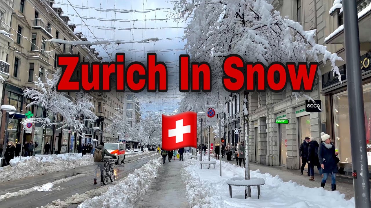 Walk Through Massive Snow In Zurich City 🇨🇭😍 After 15 Years In Switzerland