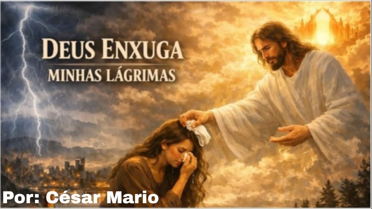Deus enxuga minhas lágrimas | por: César Mario 