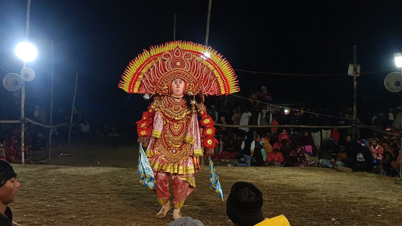 সত্যিই ওস্তাদ এই আসরে দূর্দান্ত নাচে দিল/Sasadhar kalindi chhau nach/raja nach/cho nach/