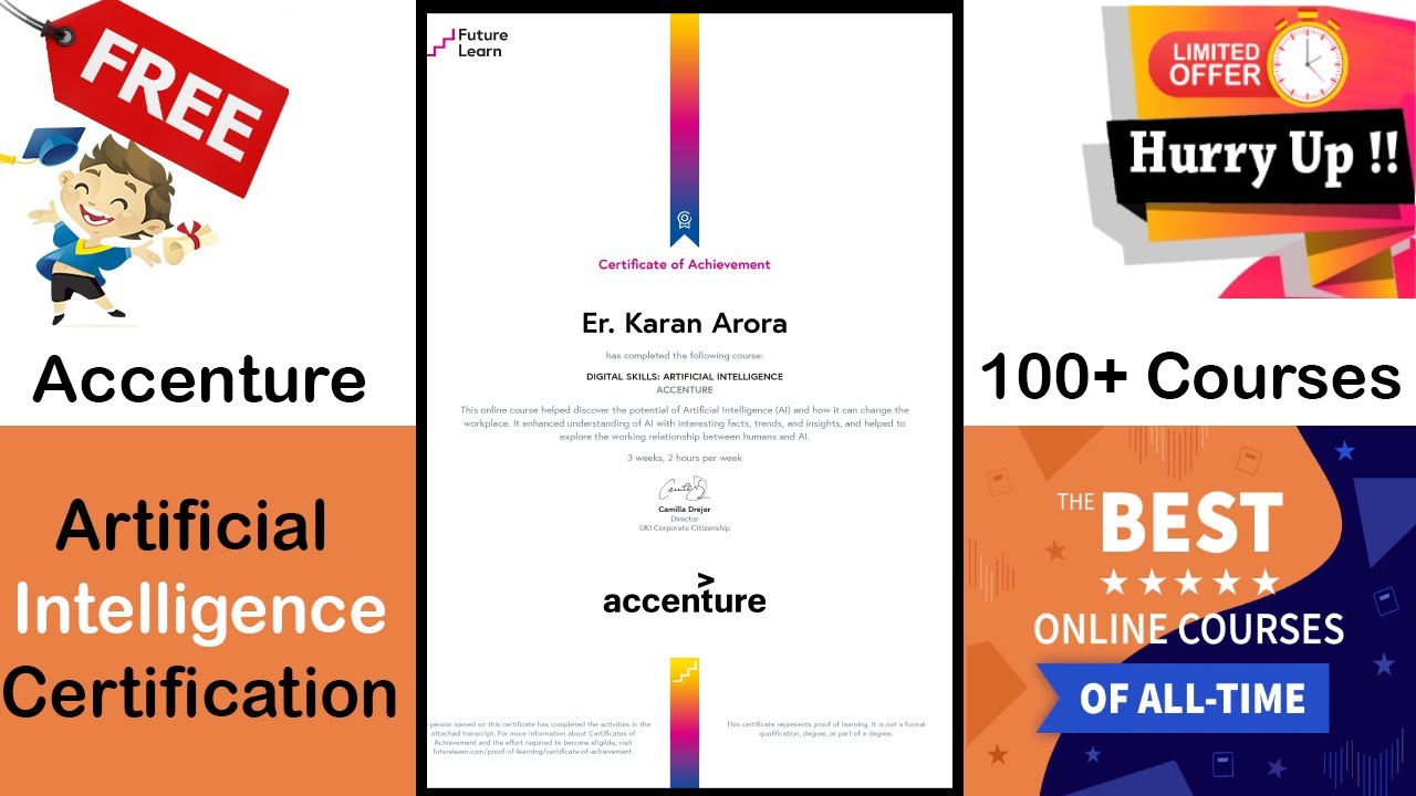 Accenture Artificial Intelligence Certification - Future Learn Free Online Courses With Certificate