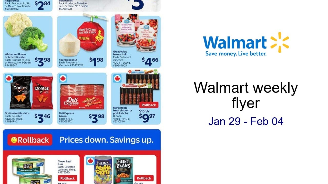 Walmart weekly flyer Jan 29 - Feb 04