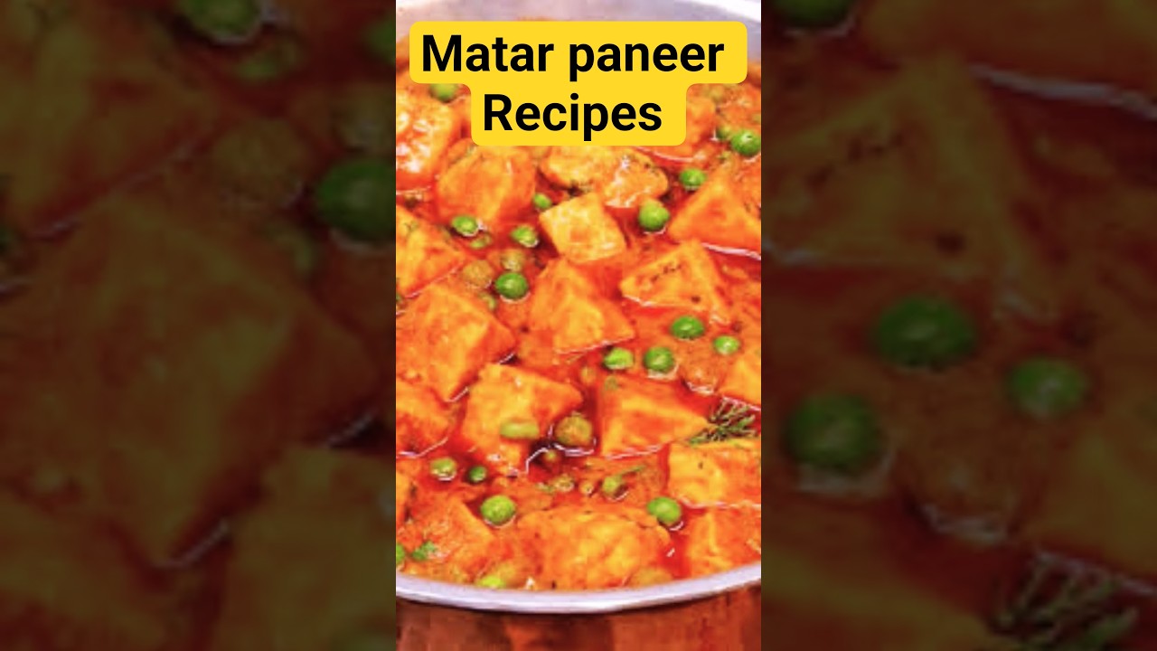 Matar paneer recipe, ❤️#viral #food #cooking #shortvideos #indianmasalakitchen #indianrecipes