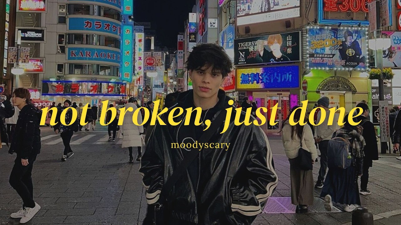 moodyscary - not broken, just done (official lyric video)