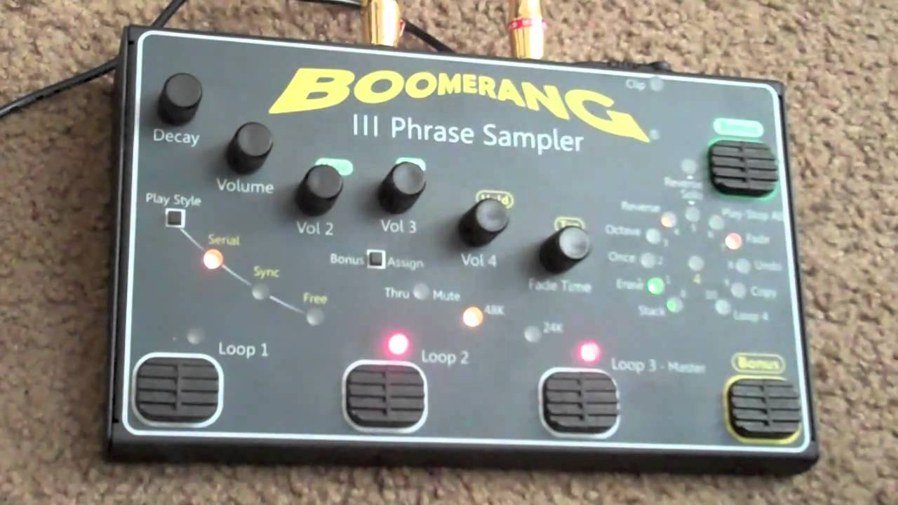 Boomerang III Phrase Sampler / Looper Demo Part 2