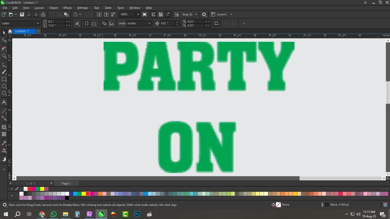 Make Unique Vector Text in corelDRAW | corel draw | photo shop | design