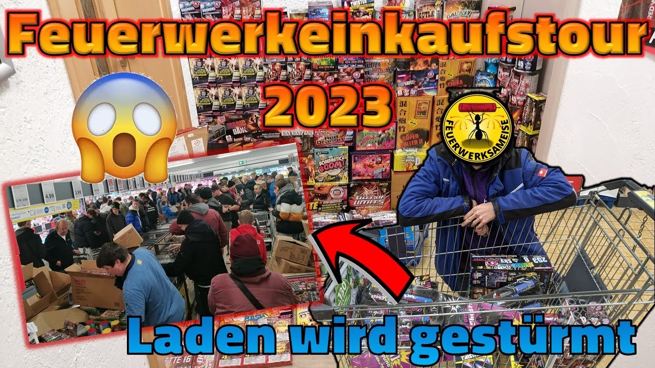 Feuerwerk Einkaufstour 2023-24 | 2000€ für Feuerwerk ??? | Feuerwerksameise