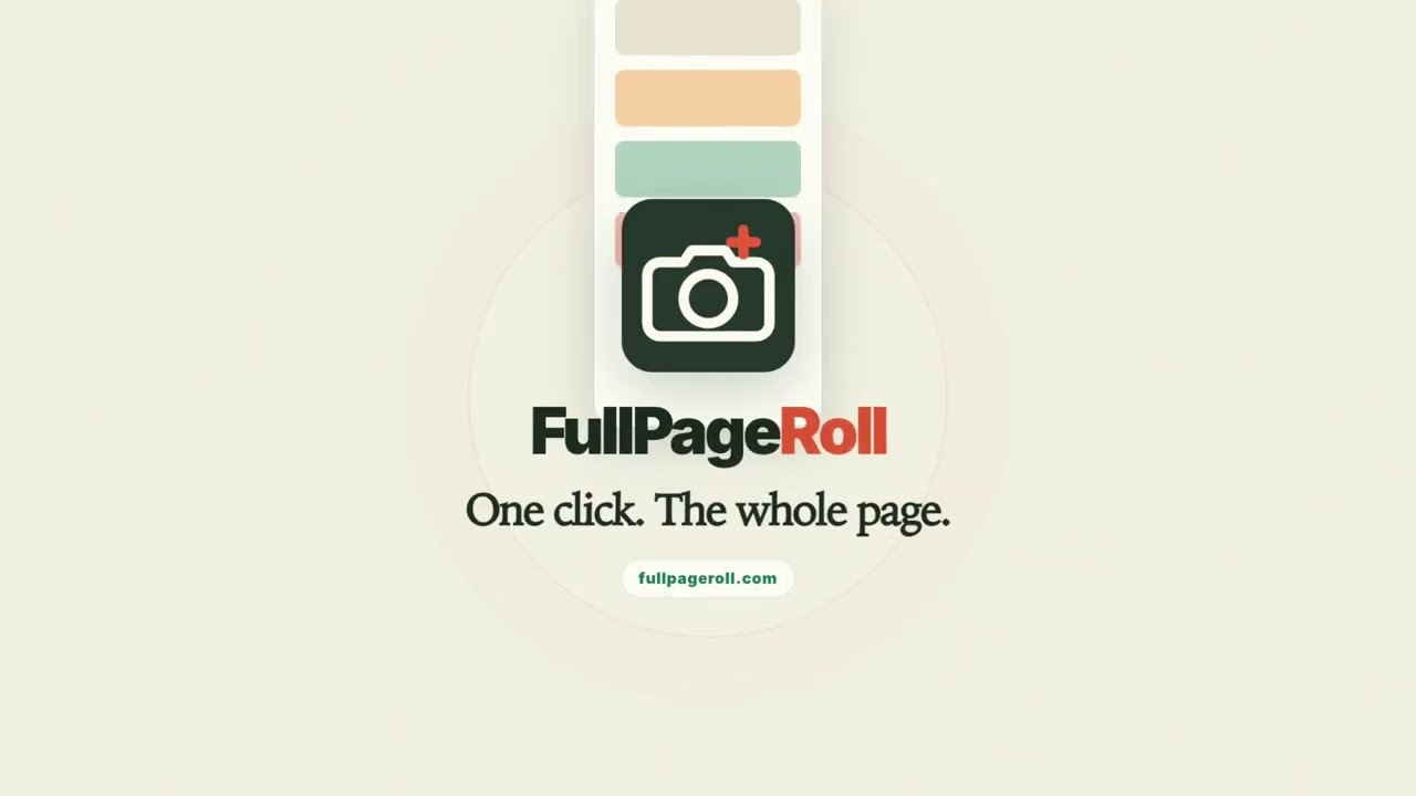 Capture Full-Page Screenshots in One Click | FullPageRoll