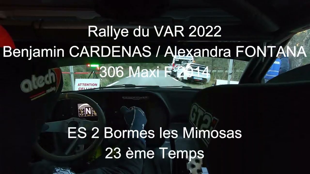 Rallye du VAR 2022 - Benjamin CARDENAS/Alexandra FONTANA - ES 2 Bormes les Mimosas