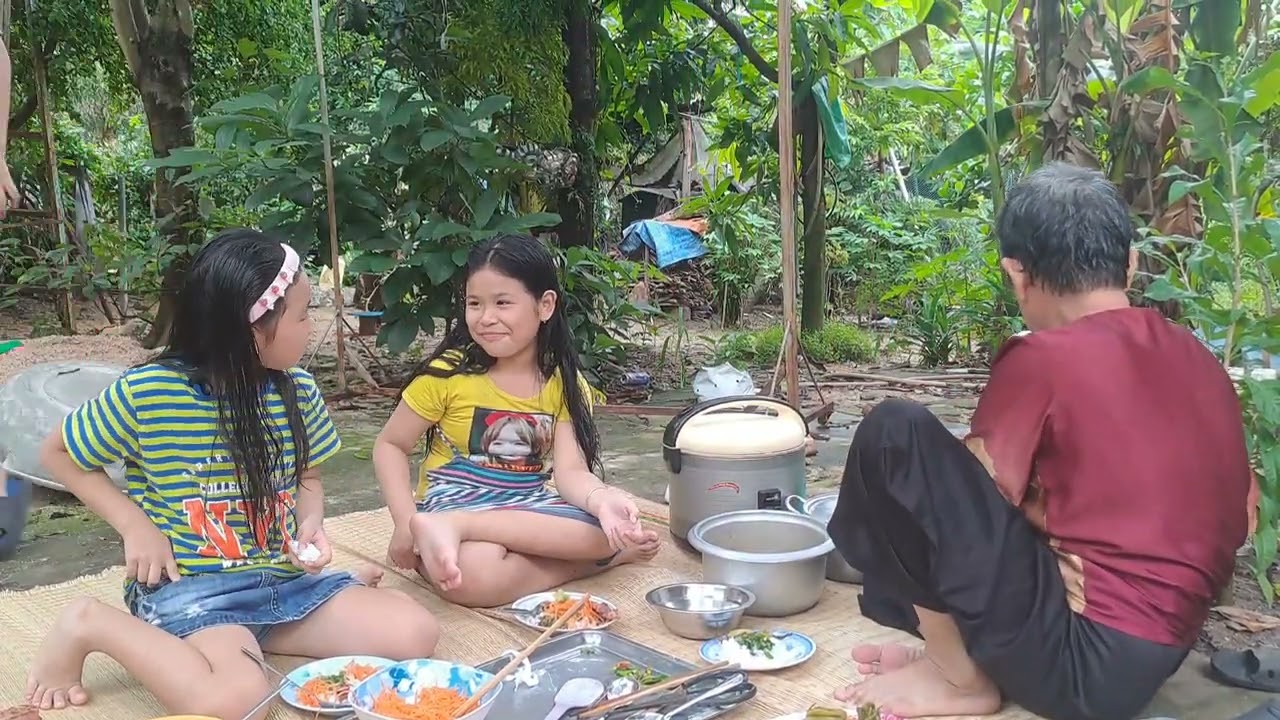 Ăn cơm cuối tuần cùng các cháu.Chín Trầu Vlog#10#