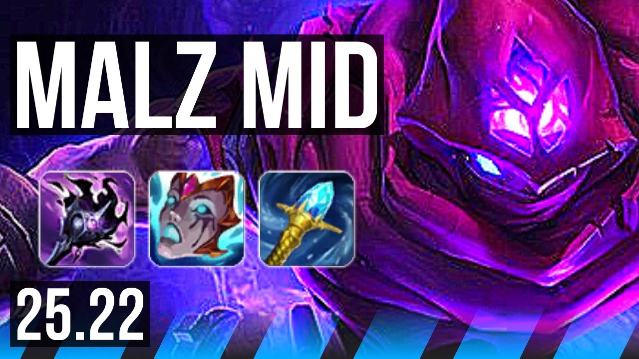 MALZAHAR vs AKALI (MID) | Dominating | EUW Master | 25.22