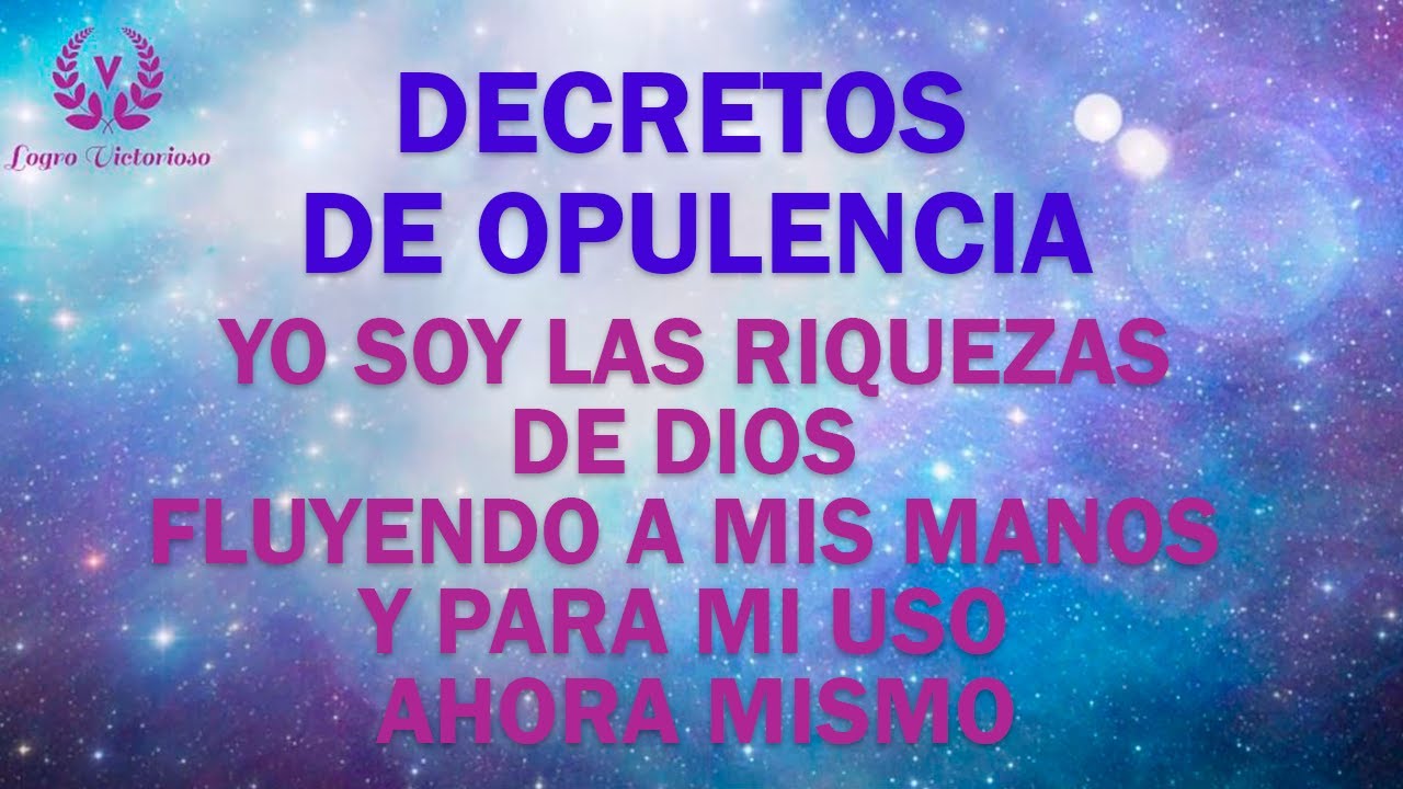 Decretos y Visualizaci&oacute;n de Opulencia