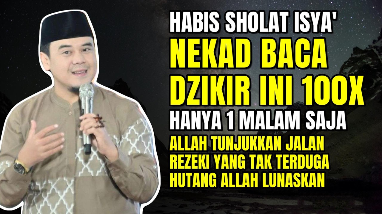NEKAT BACA INI 100X HABIS ISYA'❗Hanya 1 Malam, Allah Tunjukkan Jalan Rezeki Tak Terduga!..