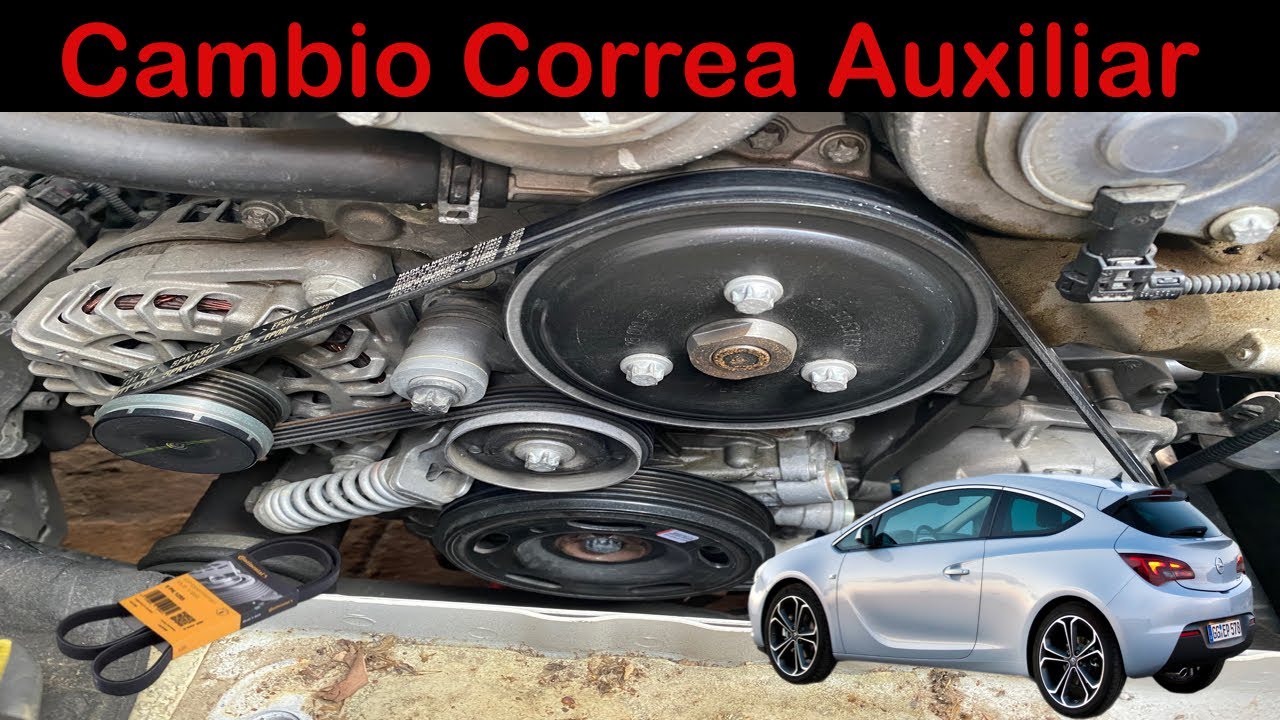 Como cambiar la correa de accesorios de un Opel astra J