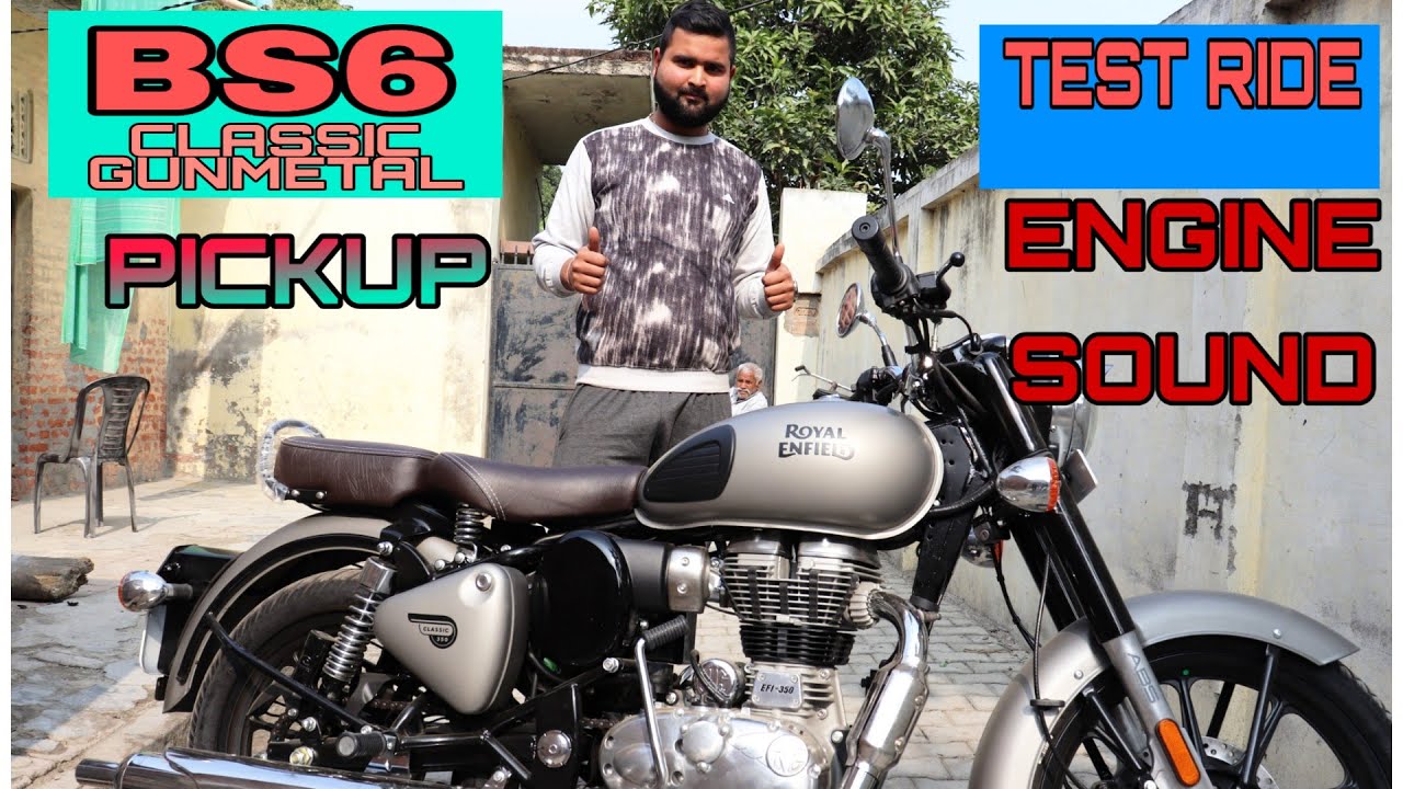 BS6 Royal Enfield Classic Gunmetal 350 CC | test ride | Engine sound | pickup | Performance