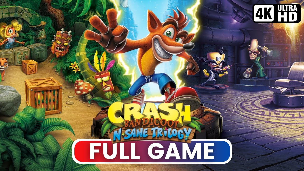 CRASH BANDICOOT: N. SANE TRILOGY | Полная игра (Геймплей на ПК 4K 60FPS)