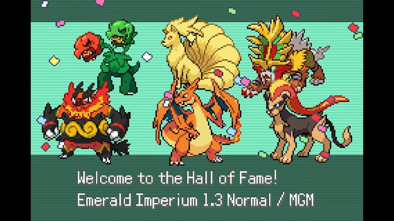 Pokemon Emerald Imperium Fire Monotype (Elite 4 и Champion)