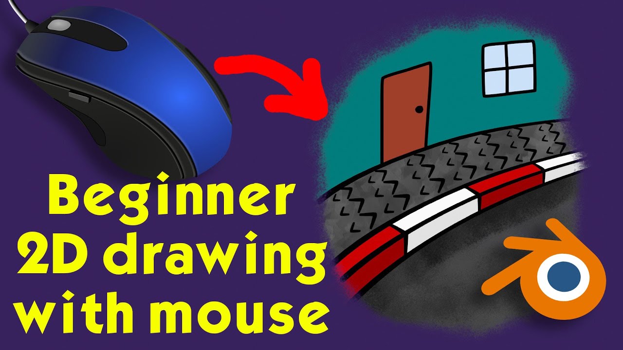 Рисование 2D-мышью для начинающих — урок по рисованию карандашом в Blender Grease Pencil