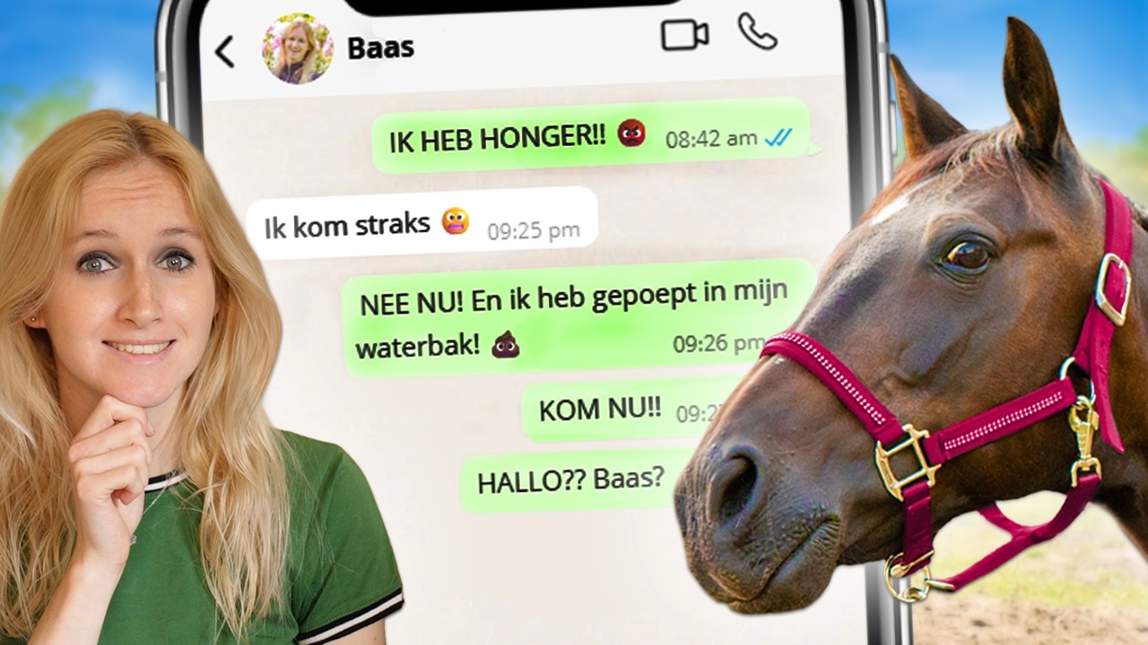 Wat als PAARDEN een EIGEN TELEFOON hebben? 😱📲