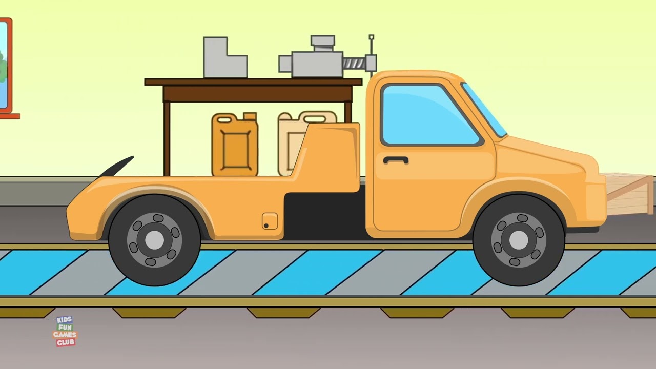 Tow Truck, Car Garage, Transport Cartoon Video For Toddlers