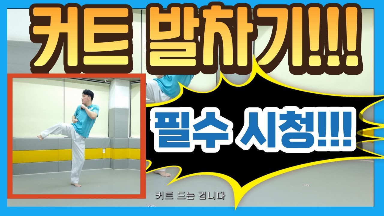 태권도 겨루기 커트 발차기 기본기! 필수 교육!
