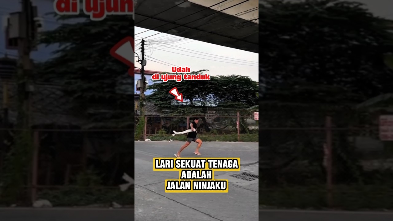 Moment mendadak bisa lari kencang 😂