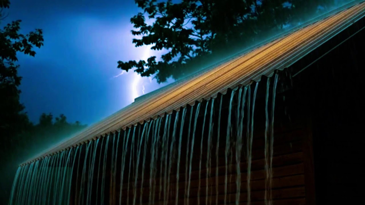 Nonstop Thunderstorm on Tin Roof 🌩️ Powerful Rain Sounds for Deep Sleep, Study & Focus