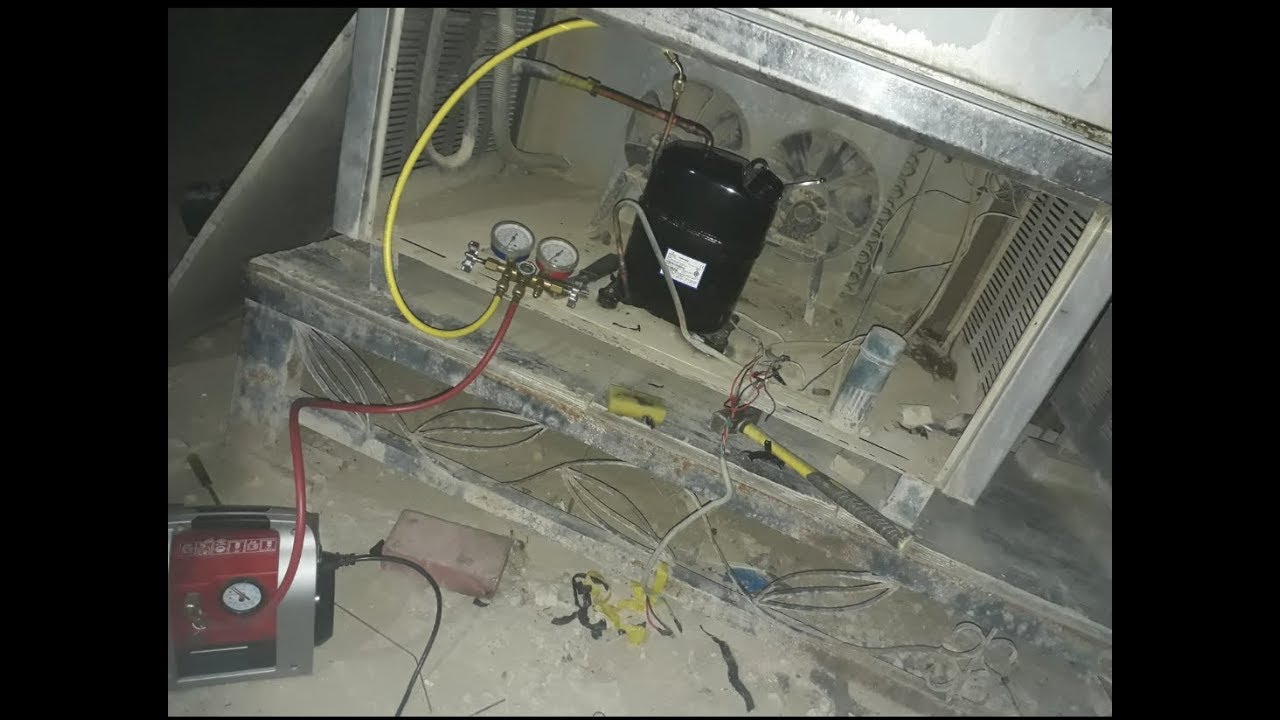 How to R22 gas charging in watercooler,#water cooler me gas kaise charge kare,# compressor change,