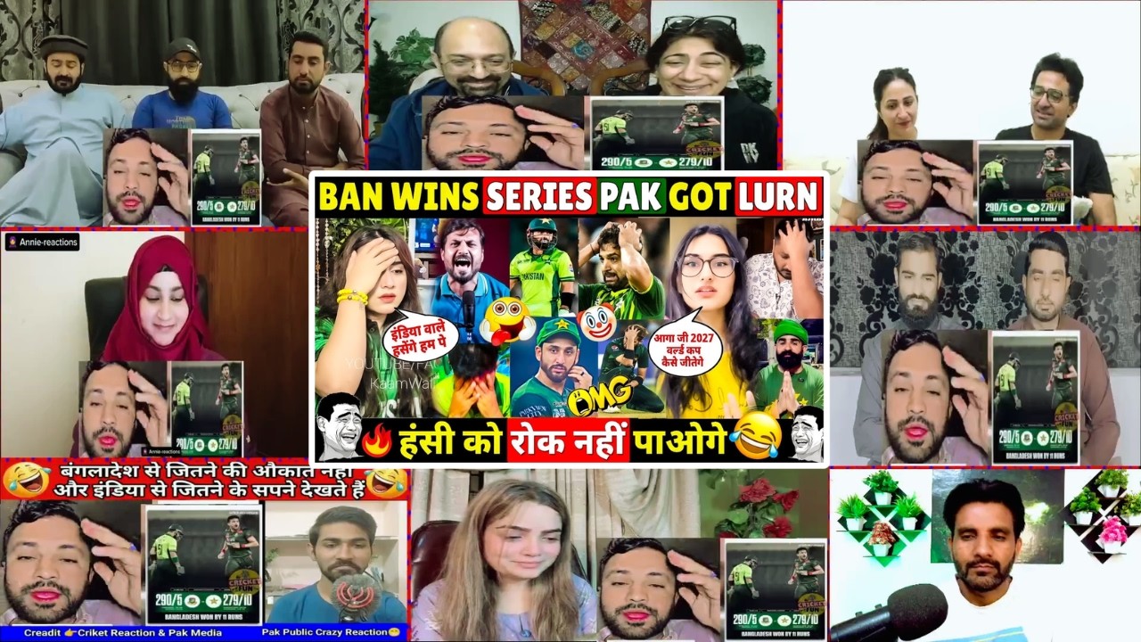 😆 Pakistan Lost ODI Series To Bangladesh | 🤡 Pak Media Crying Funny Roast 🤣 PAK VS BAN | Reaction