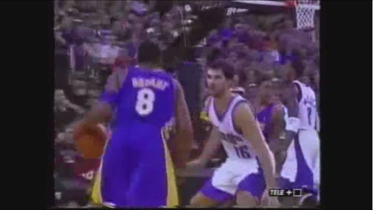 Kobe Bryant 38 Pts, Shaquille O`Neal 36 Pts Vs. Peja Stojakovic 36 Pts, 2002-03.
