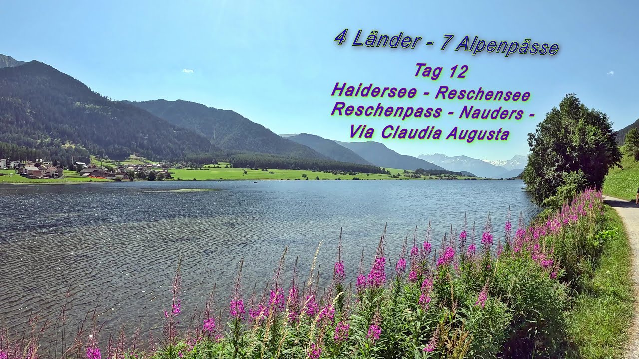 4 Länder - 7 Alpenpässe  -  eine e-bike Alpentour  Tag 12  Reschenpass - Via Claudia Augusta - Imst