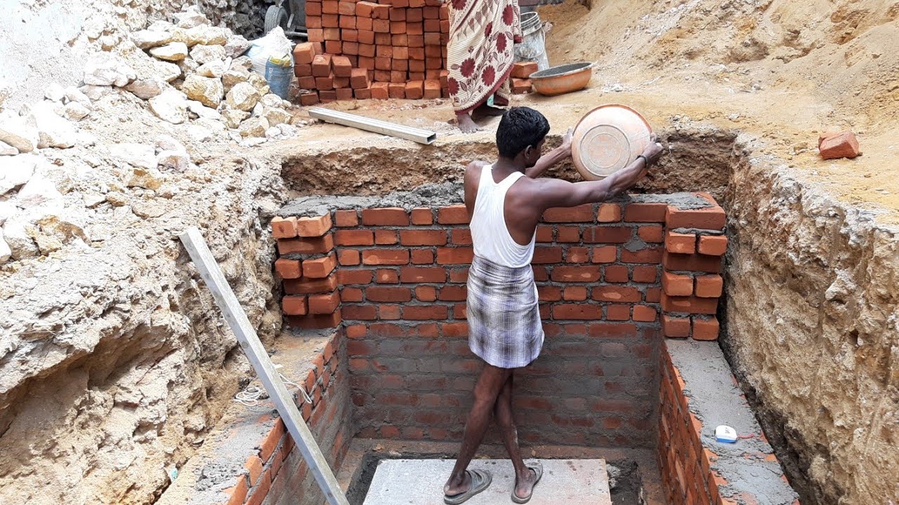 Amazing with big septic tank in do creative new idea build brick work and double side strong system