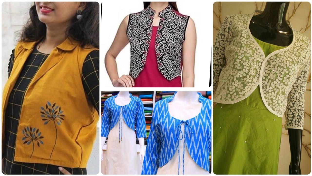Stylish & Unique Cotton Dress With Jackets/Women's Jackets In 50+ Designs