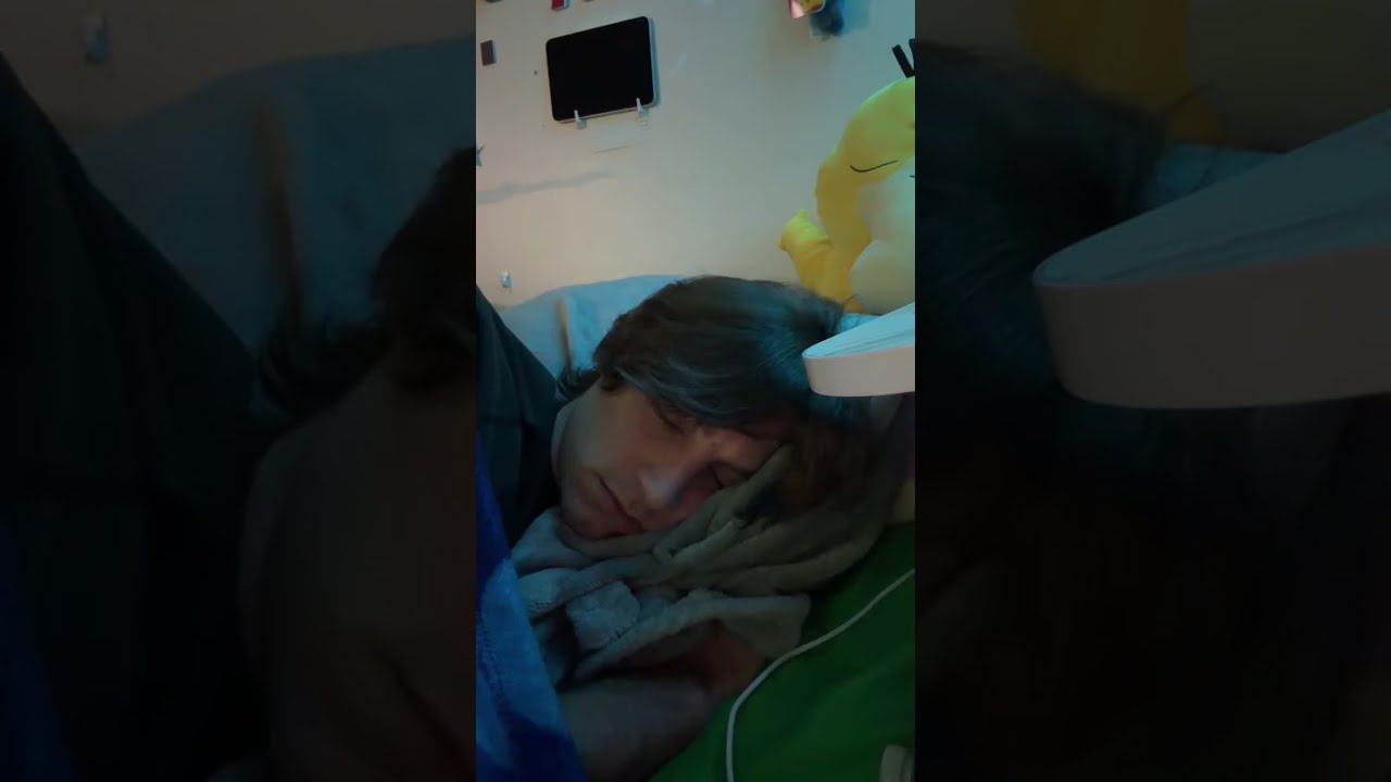 Ricky is live! So tired #snoozing