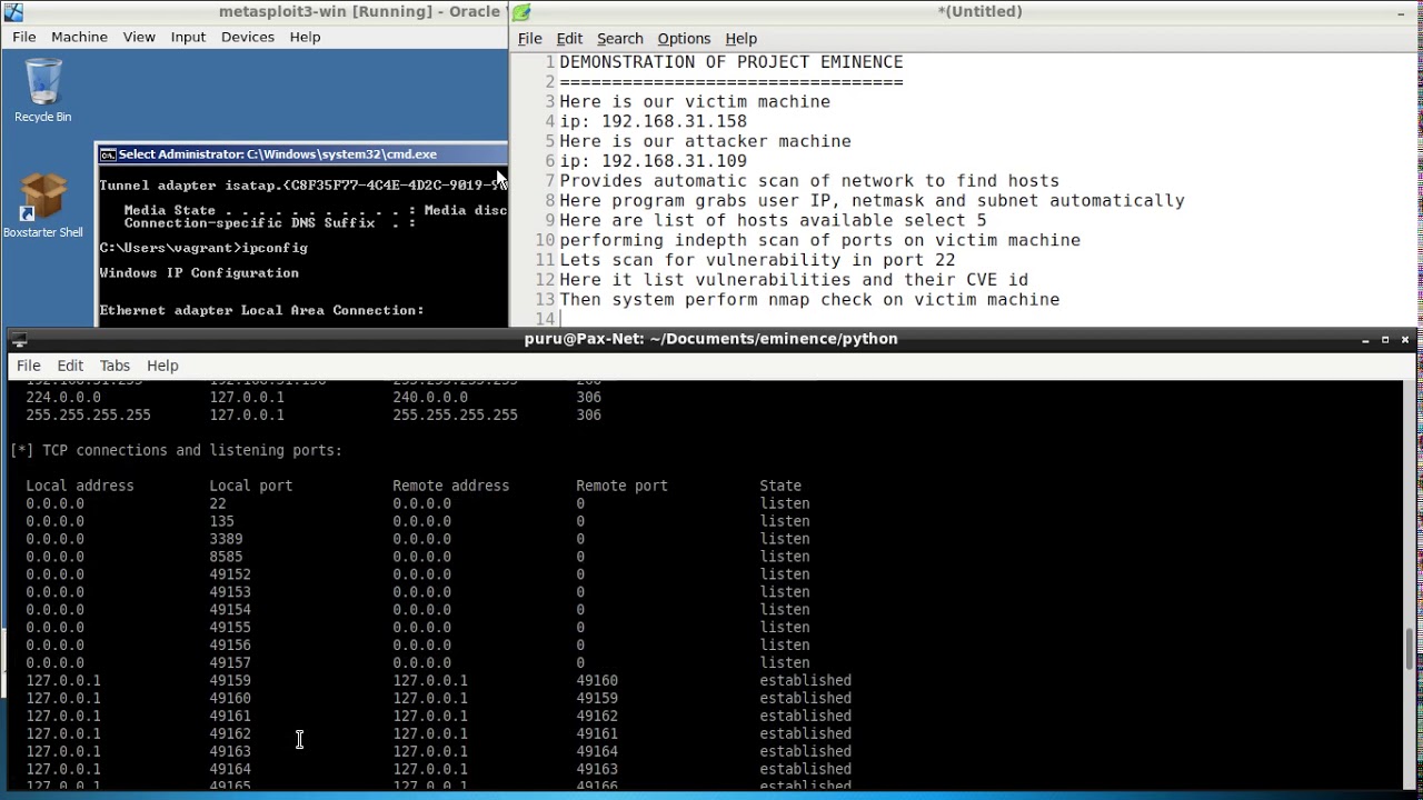 Eminence Project | Hacking metasploitable 3
