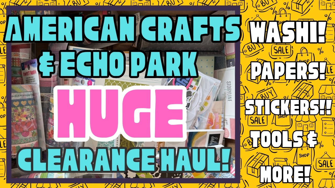 🚨ATTENTION BARGAIN HUNTERS! #americancrafts CLEARANCE HAUL! #haul #haulvideo