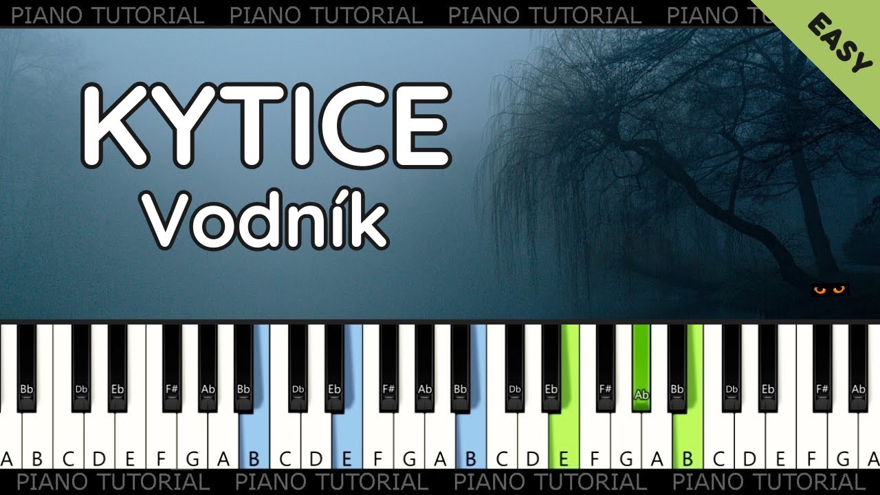 Soundtrack Kytice  - Vodník (piano tutorial | jak hrát | klavír)