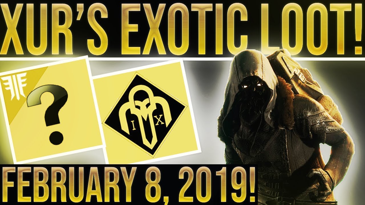 Destiny 2 Forsaken. Xur Location & Exotic Loot February 8, 2019. (Good rolls!)Where is Xur 2-8-2019?