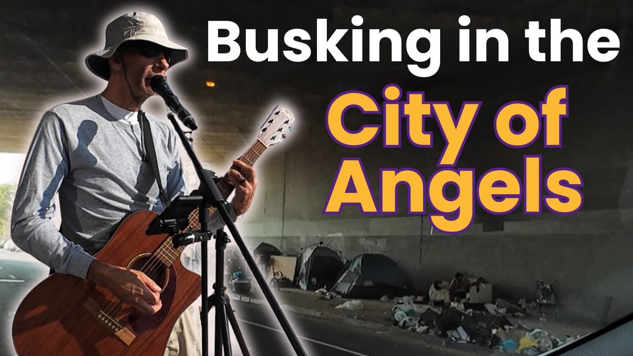 First Time Busking in LA – “Under the Bridge” (Red Hot Chili Peppers)