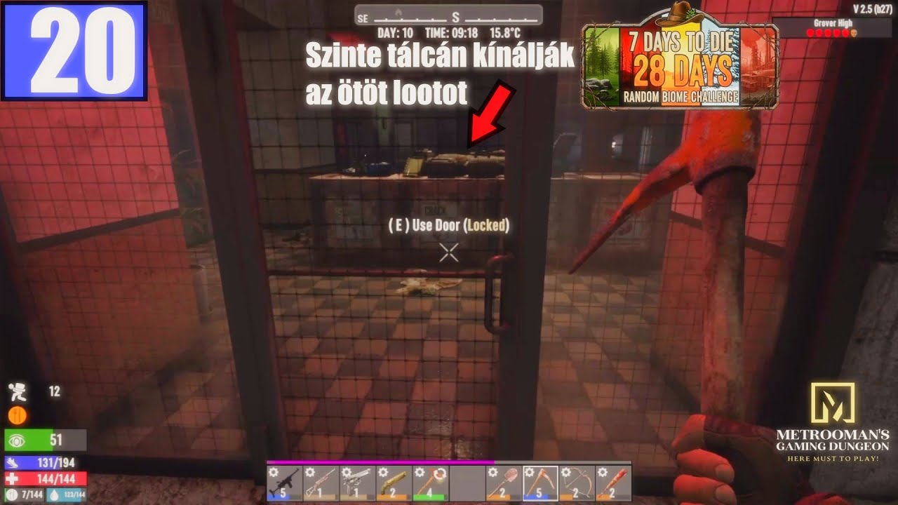 7DTD 28 Napos Random Biome Challenge #20 | Parázsvihar és ötös loot | Sok lesz nekem ez a meló